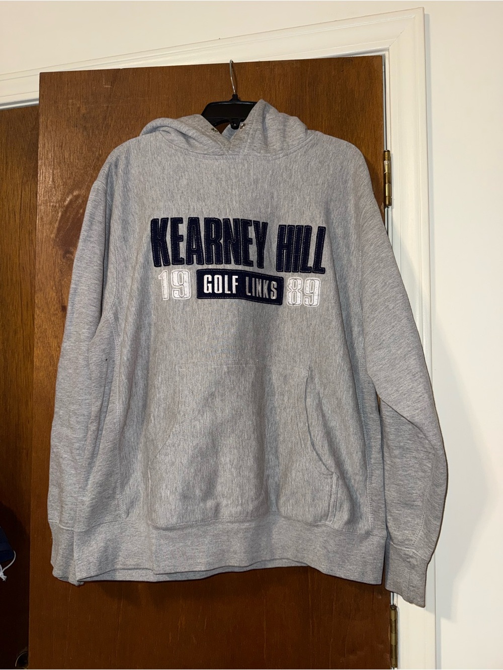 Kearney Hill Gray Pullover Hoodie with 'Golf Links' Chest Graphic